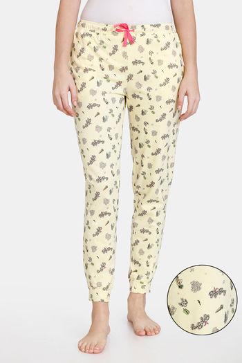 Buy Zivame Bugs Bunny Knit Cotton Pyjama - Pale Banana